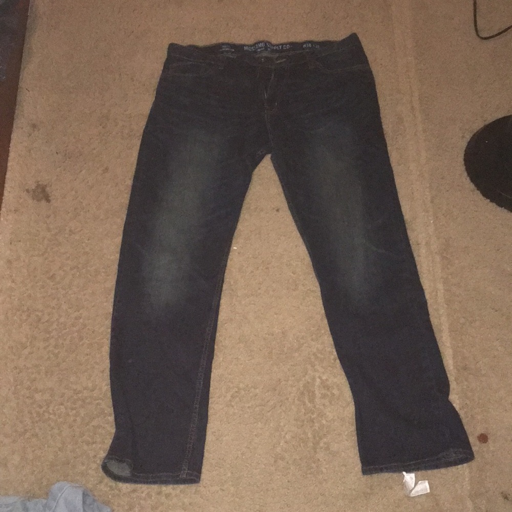 Mossimo dark straight fit wash jeans